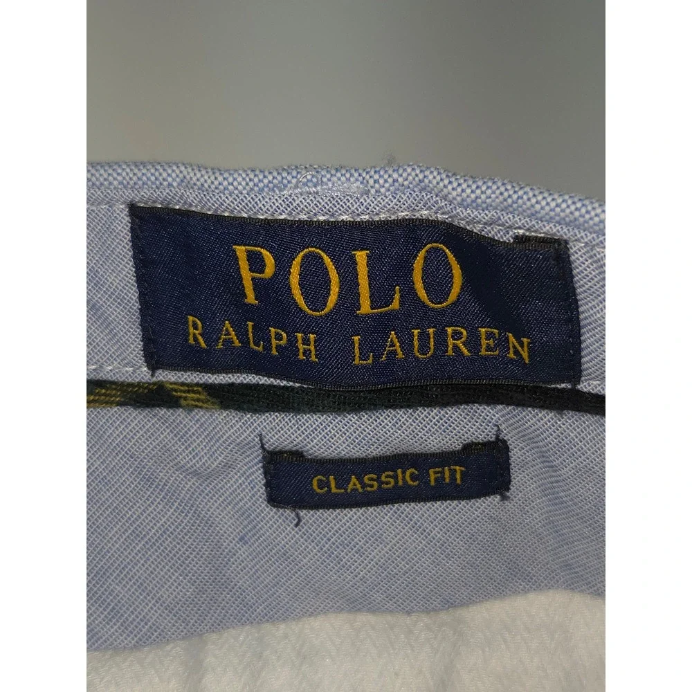 Polo Ralph Lauren Mens 42T Light Blue Oxford Cotton Classic Fit Chino Shorts 10